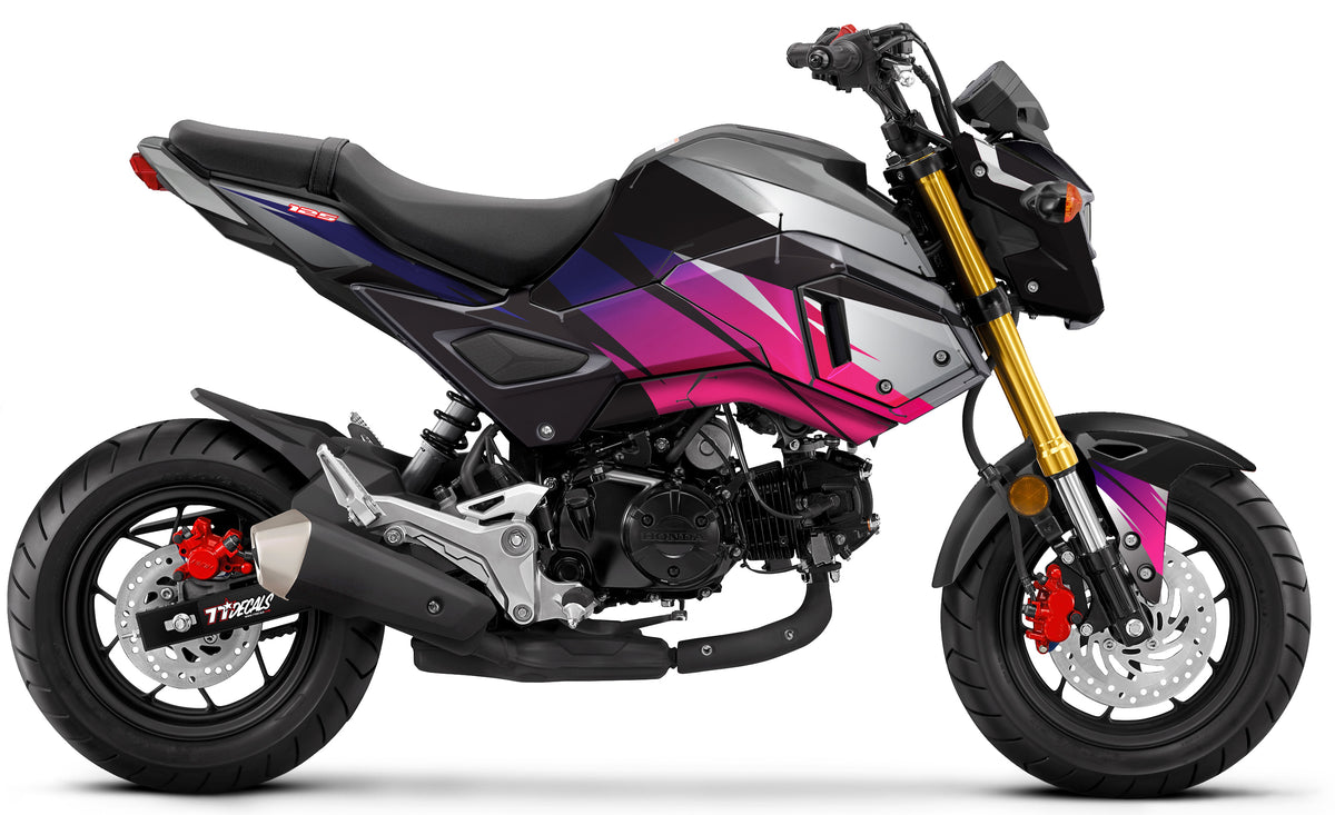 Grom 2017 2020 Retro Racer SP Black Theme SEVENTY SEVEN DECALS LLC