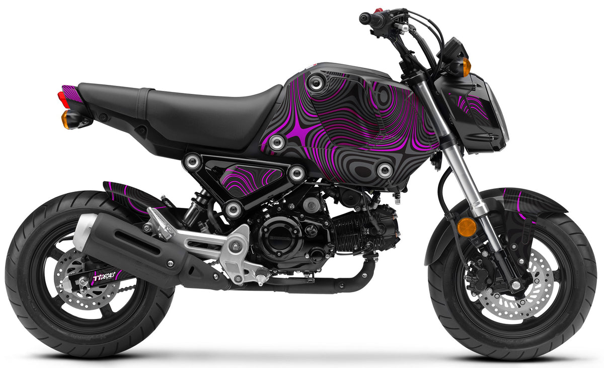Grom 2021 2024 Distortion Black Purple Theme SEVENTY SEVEN DECALS LLC