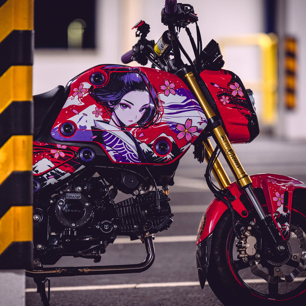 大型 NEW ETHNIC Seidea Print Design Grom 2021-2024 Geisha (Red) Theme – SEVENTY SEVEN DECALS LLC