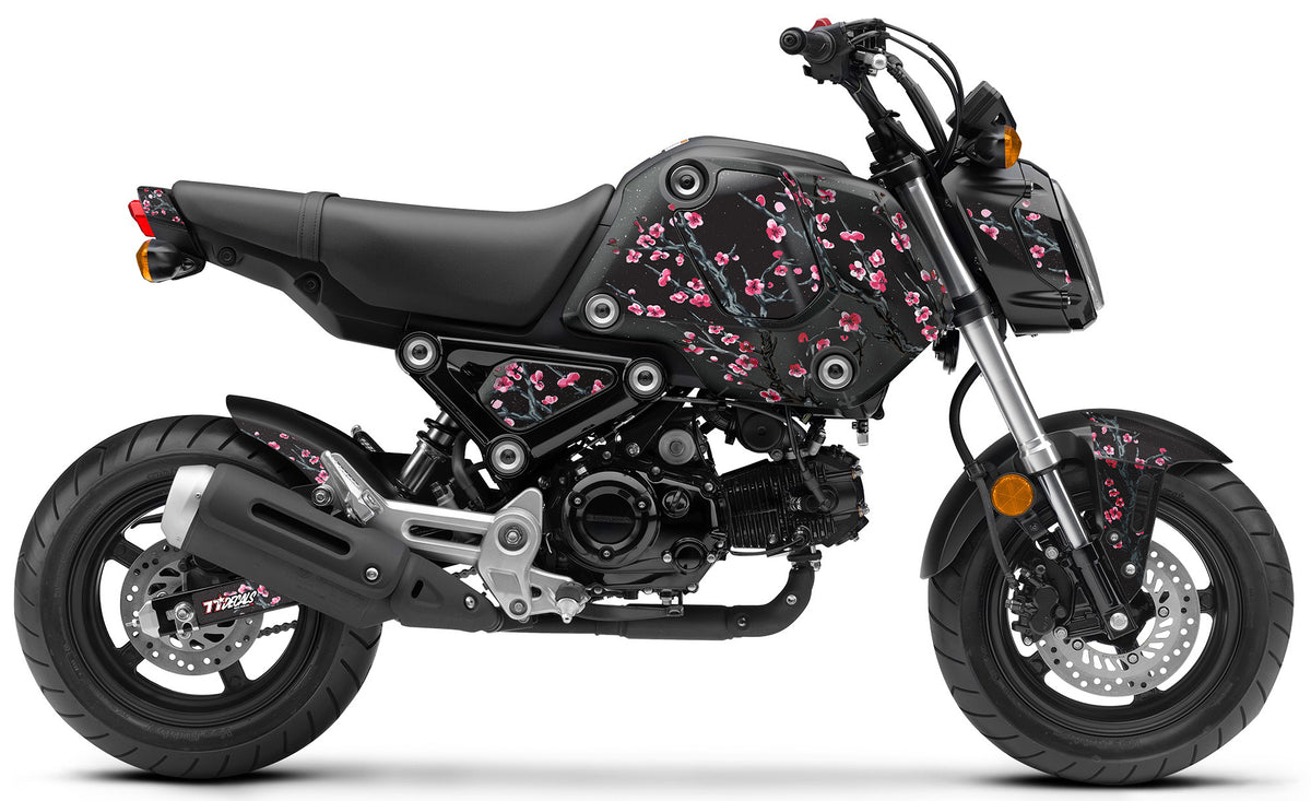 Grom 2021 2024 Cherry Blossom Black Theme SEVENTY SEVEN DECALS LLC