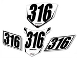 S1000RR 2019-2024 Race Numberplate Set