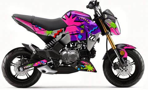 Z125 2017-2026 90s Aesthetic (Gray) Theme – SEVENTY SEVEN DECALS LLC