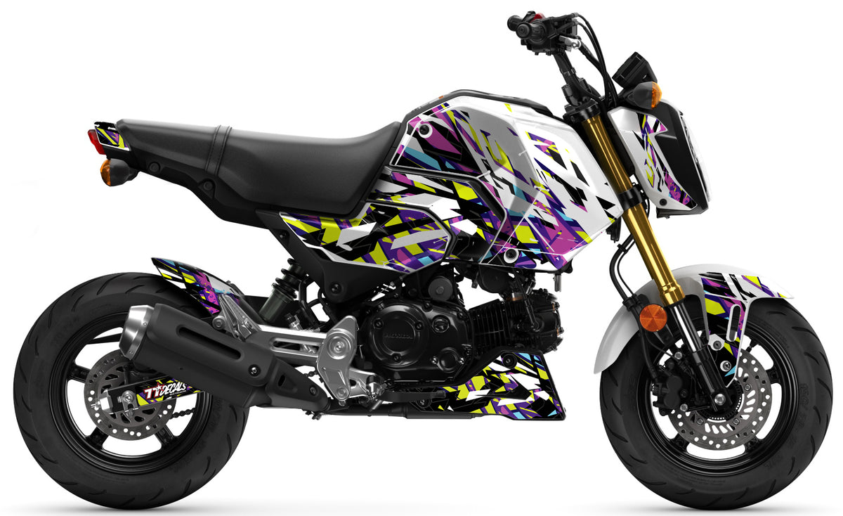 Grom 2025-2026 Neon Shatter Theme – SEVENTY SEVEN DECALS LLC