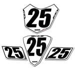 R3 2019-2024 Race Numberplate Set