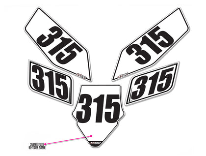 S1000RR 2009-2014 Race Numberplate Set