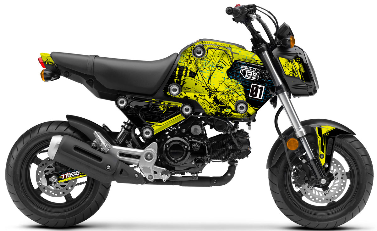 Grom 2021-2024 Cyberpunk (Yellow) Theme – SEVENTY SEVEN DECALS LLC