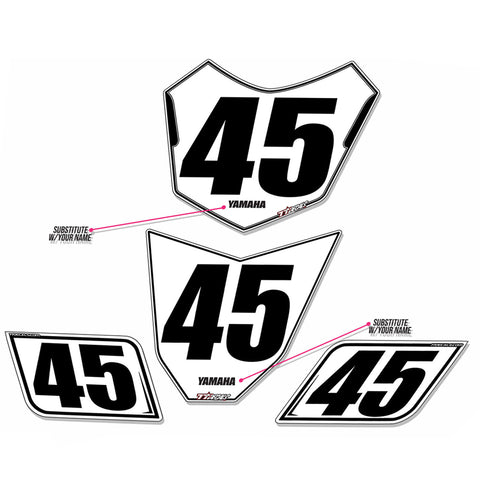 R1 2015-2024 Race Numberplate Set