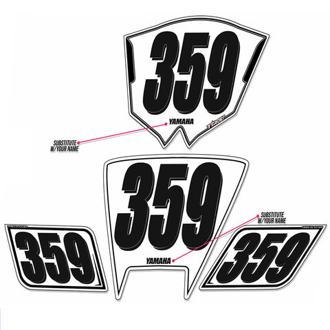 R6 2008-2016 Race Numberplate Set